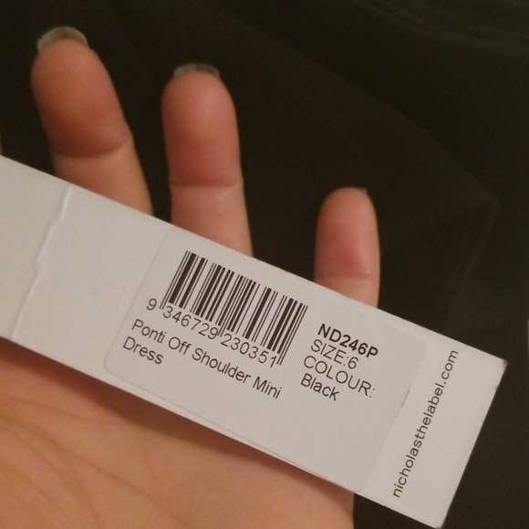 N/Nicholas Ponti off the shoulder mini dress. - Picture 7 of 7
